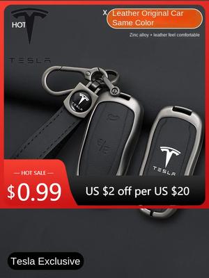 Autocolant Auto Special conceput pentru Tesla Model S Suport Chei Model X Protecție Completă Suport Chei Telecomandă Auto Metal