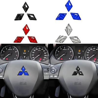 Epoxy Car Steering Wheel Emblem Sticker Decal for ASX EVO Lancer Ralliart Montero Mirage L300 Outlander Pajero