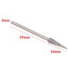 6Pcs 1-4mm Diamond Grinding Head Needle Bits Burrs Engraving Carving Tool 2.35mm Shank D Needle