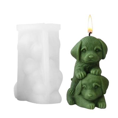 Puppy Candle Mold Stacking Puppy Resin Gypsum Ice Cube Baking Mold Resin Gypsum Ice Cube Baking Mold Scented Candle Mold Cartoon