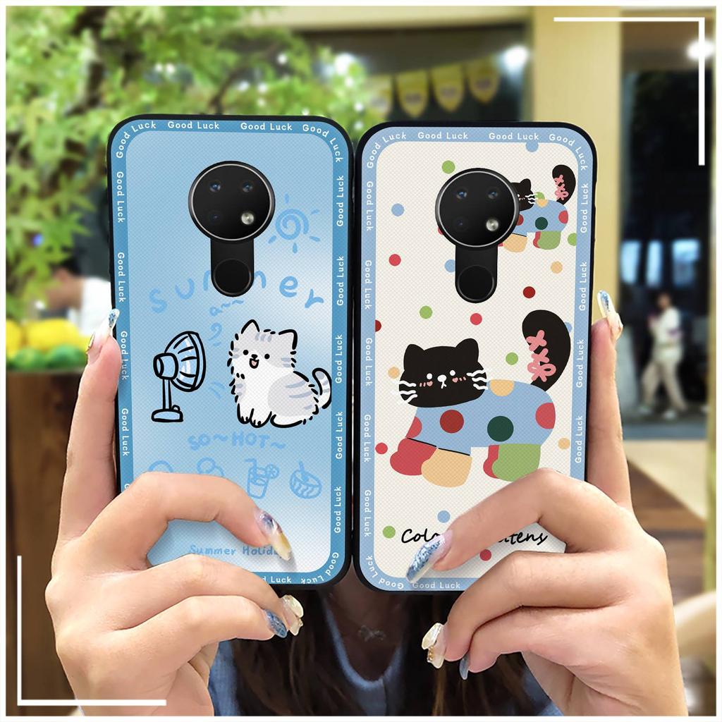 Dirt-resistant Durable Phone Case For Nokia 6.2/7.2 Silicone Anti-knock Graffiti Anti-dust Cartoon Phone Pouch Soft Case