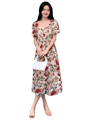 Viskose, figurbetont und ausgestellt, unterhalb des Knies, einteilige Kleider für Frauen, Party-Tunika