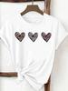 (Asian Size) love heart lovely Print Female Clothing T Shirt Woman Women Fashion Tee Top Short Sleeve Graphic T-shirts