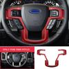Car Steering Wheel Trim Cover Sticker for Ford F150 2015-2020 for F250 F350 2017-2022 Steering Wheel Molding Car Styling Acc