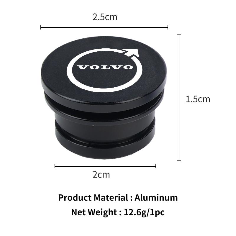 Metal Car Cigarette Lighter Cover Decorative Cover DustProof Dust Cover Auto Accessories For Volvo XC60 S60 V70 XC90 S70 XC70 PF7
