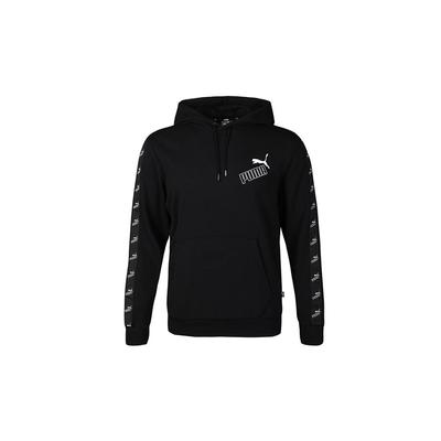 Puma Amplified Grafik Kapüşonlu Sweatshirt Erkek Kapüşonlu Siyah 583518-01