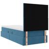 Storage Bed with Mattress Dark Blue 90 x 200 cm Velvet