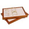 Jewelry Tray Ring Earrings Display Props Pendant Bracelet Organizer Showcase Tray Necklace Trinkets Storage Display for Jeweler Ornaments Accessories