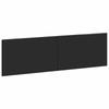 Wall Mounted Headboard BREDA Black Engineered Wood