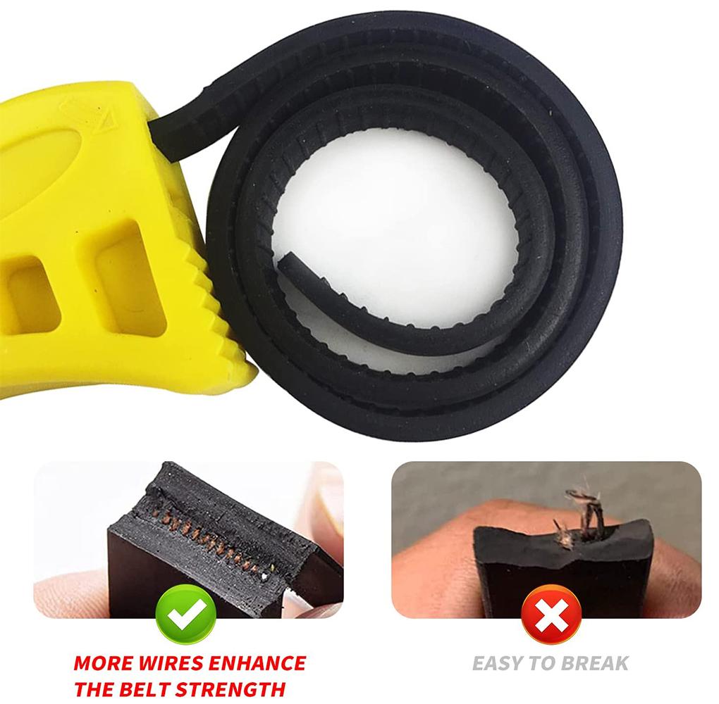2 Pieces Multipurpose Rubber Strap Wrench Professional Simple Opening Wrenches Adjustable Belt Spanner Accessory