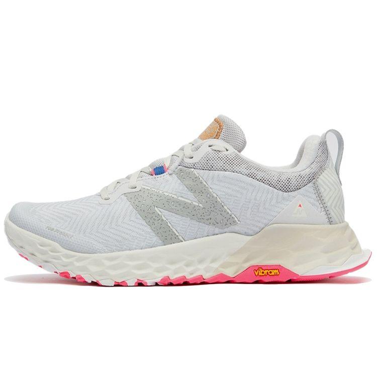 

Кроссовки унисекс New Balance Fresh Foam Hierro v6 серо-розовые белые MTHIERW6