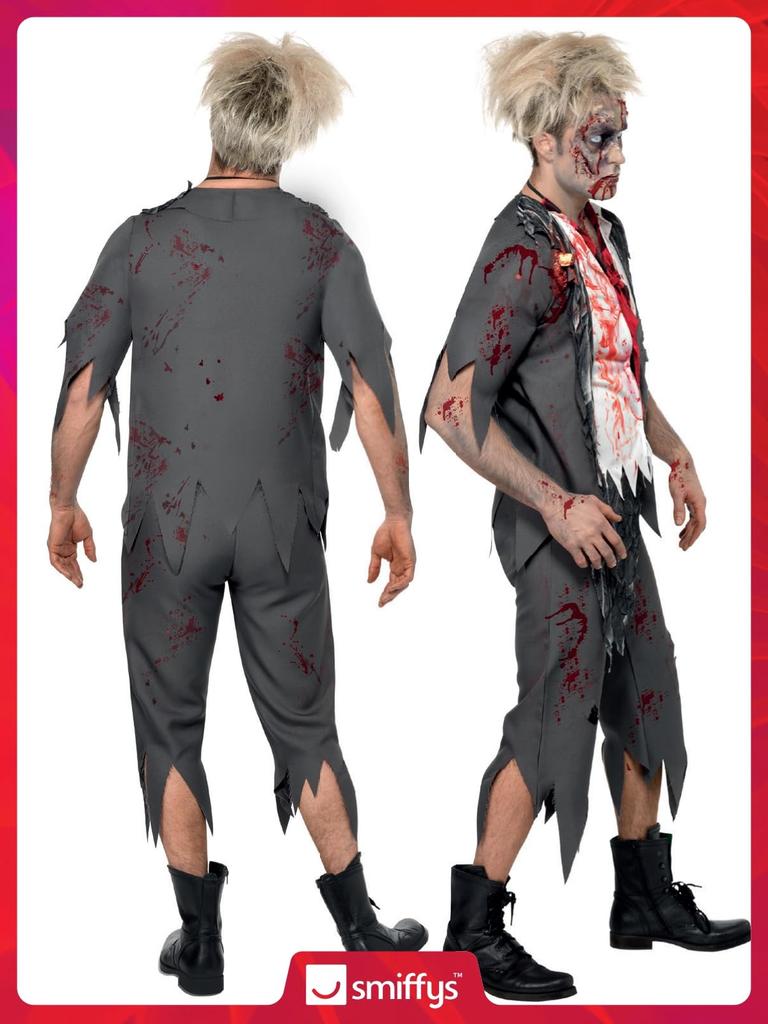 Highschool Horror School Boy Adult Halloween Costume for Costume. Adults. Size Medium.