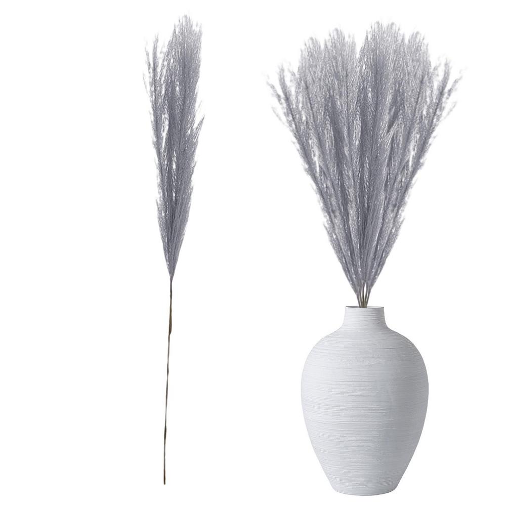 Pampas Grass Decor Mini Emulational Dry Flowers For Decoration Artificial Flowers Farmhouse Table Decor Fake Flowers Shaggy Fall