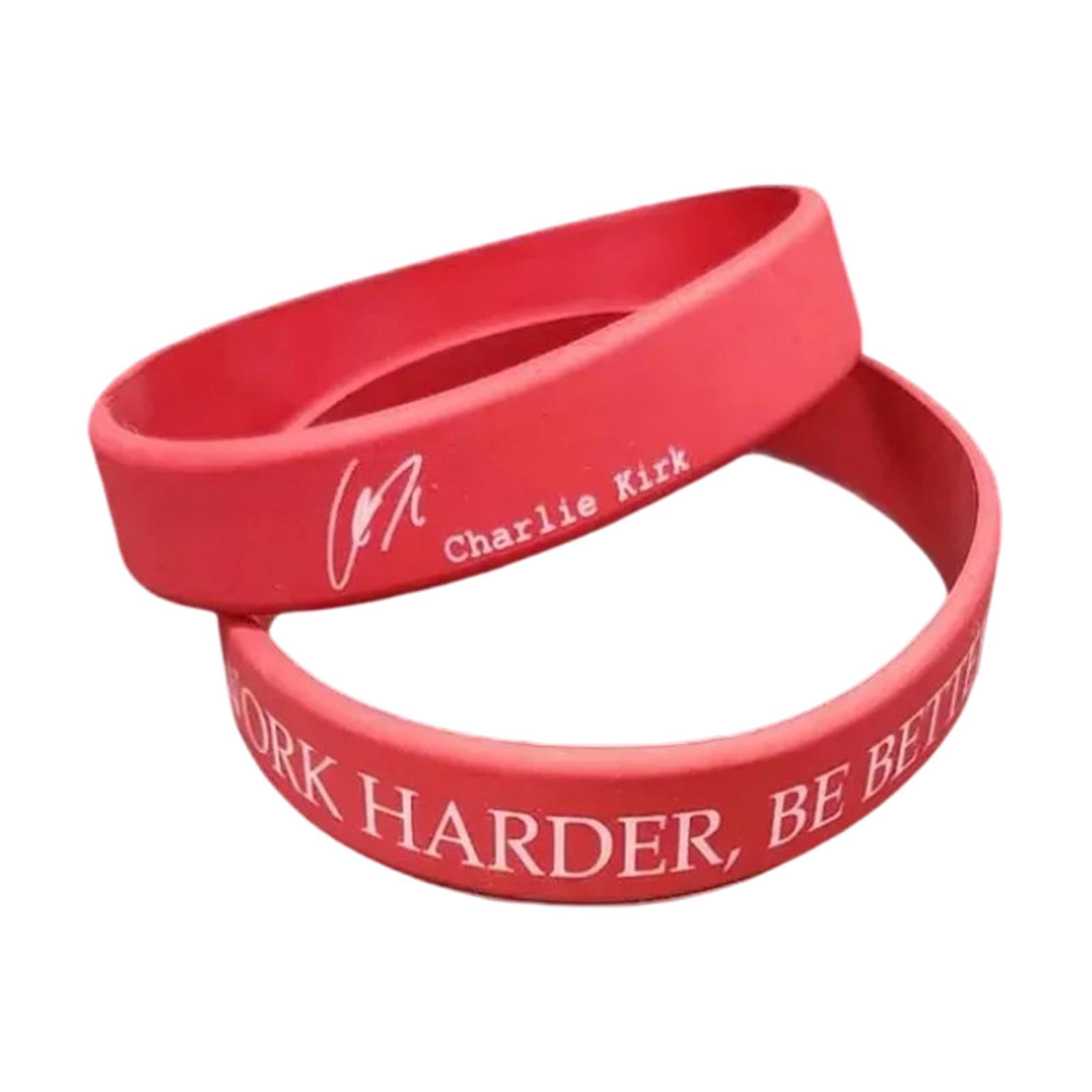 

Creative Letter Silicone Commemorative Bracelet One Size красный