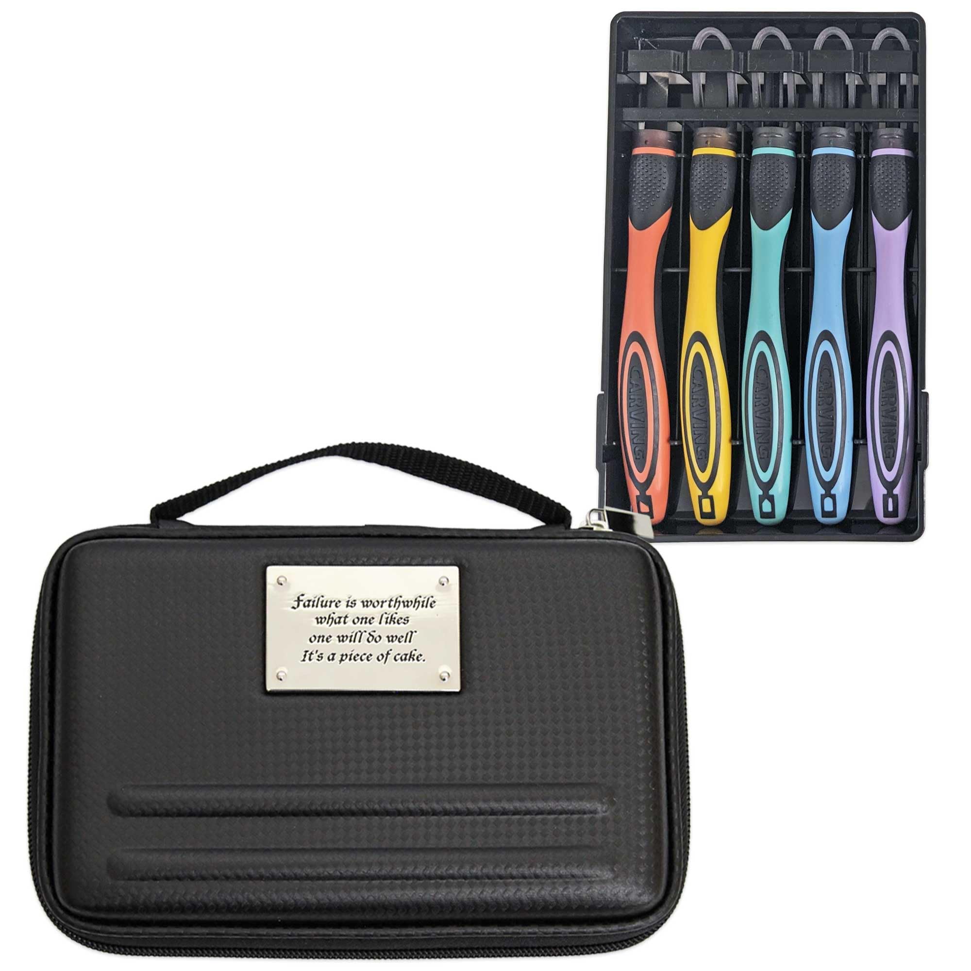 

Precious Grip Carving Knife Set with Safety Yoshiharu Elementary School Right-Handed Two-Way Guard, Cutlery,