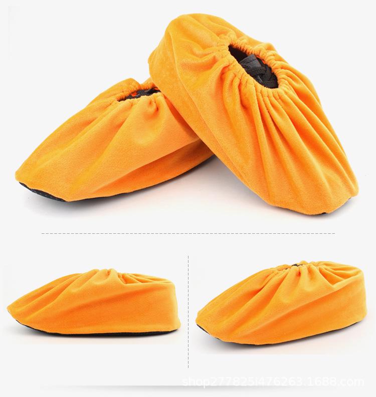 Thickened Non-Slip Adult Fleece Shoe Covers for Indoor Use, Reusable and Washable.