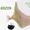 6Pairs Anti Slip Invisible Short Socks Mesh Summer Thin Socks Simple Ice Silk Boat Socks  Daily