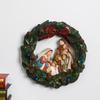 Christianity Christmas Wreath Wall-mounted Festival Decoration Pendant Can Emit Light Resin Arts And Crafts A Living Room Jesus