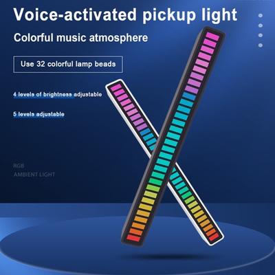 RGB Music Sound Control LED Light App Control Pickup Voice Activated Rhythm Lights Color Ambient LED Light Bar Ambient Light NEW