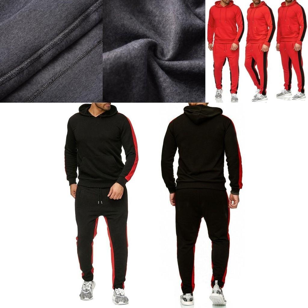 Comfortable Men's Jogging Suit Stylish Hoodie And Sweatpants Set For Activewear