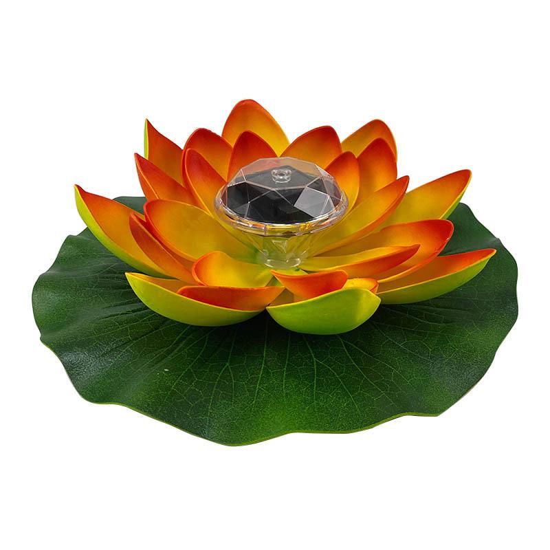 Solar LED Floating Lotus Light for Outdoor Pools and Courtyards