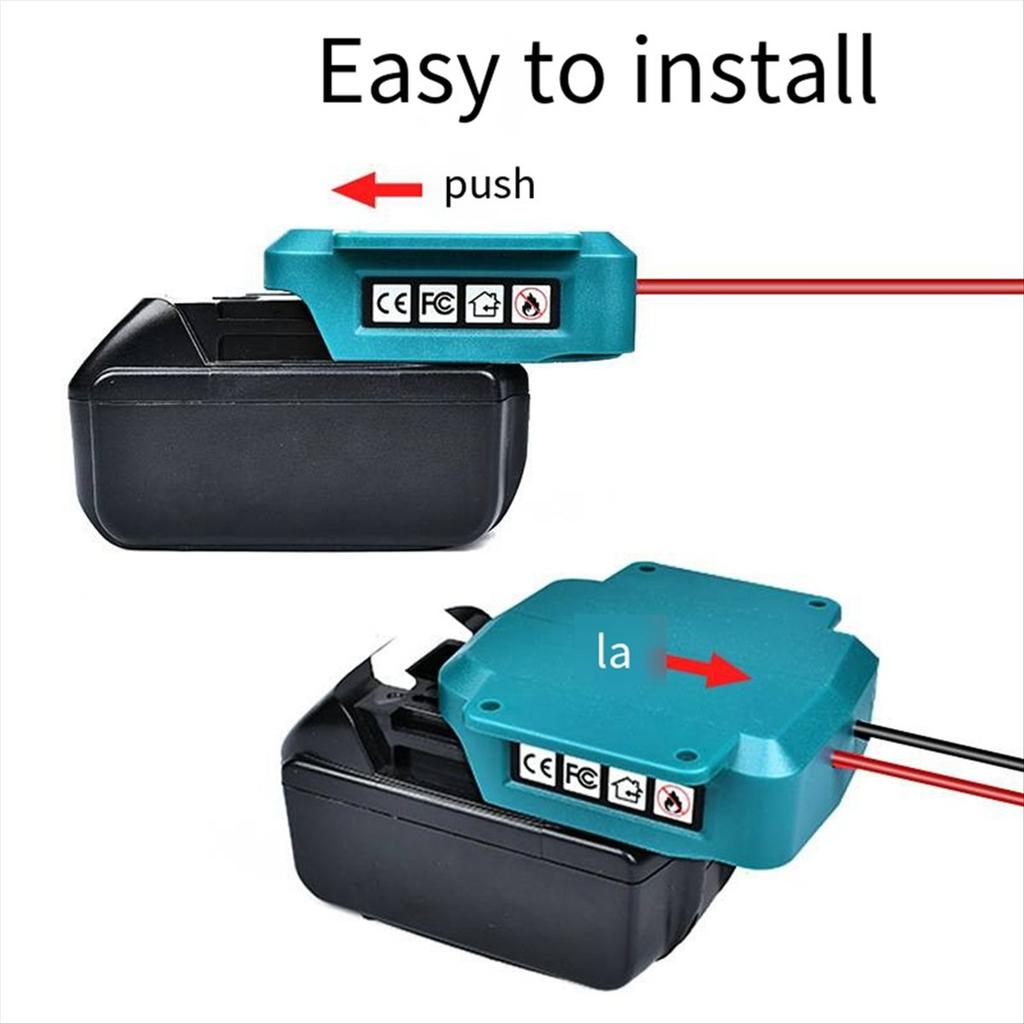 BHBL For 18V Li-Ion Battery BL1830 BL1840 BL1850 Jump Automotive Booster Cable Converter Jumper Cables Adapter