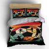 Soccer ball player silhouettes. Bedding sets Duvet cover sets Duvet covers Pillowcases(1 * Duvet Cover 2 * Pillowcases, without duvet insert)