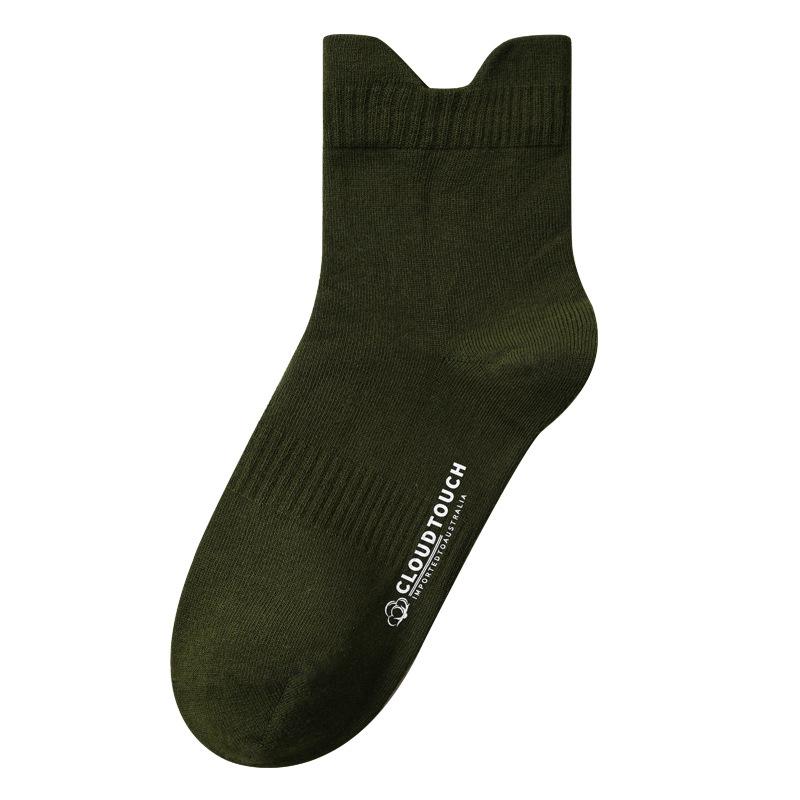 Pure Cotton Long Socks, Anti-odor White Women's Socks for Spring and Autumn, All-cotton Mid-length Socks for Autumn and Winter