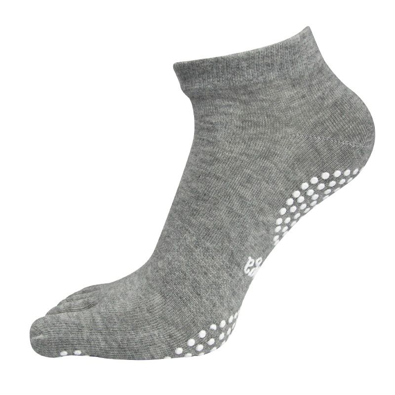 

Langsha Yoga Socks Non-Slip Professional Women Five-Finger Socks Yoga Socks Winter Yoga Beginner Sports Fitness Socks Gray [a pair of]]
