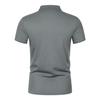 European Men's Summer Mesh Breathable Short Sleeve Polo Shirt - Slim Fit Casual T-Shirt