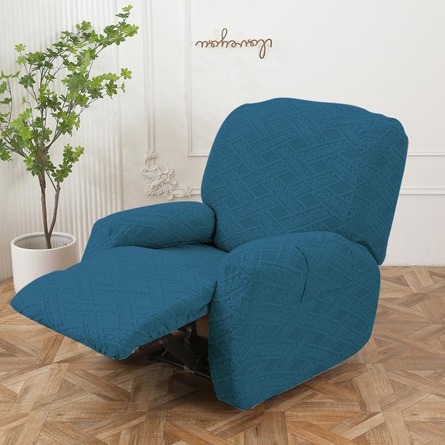 Jacquard-Liegesofabezug mit geteiltem Design für Wohnzimmer, Liegestuhlbezug, Einzelsesselbezüge, Stretch-Couch-Schonbezüge