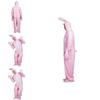 Pink Bunny Costume For Adults With Polyester Material For Cosplay And Halloween Parties