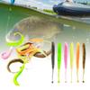 30Pcs Fishing Lures 4.8/6/8cm Artificial Worm Baits for Trout Fishing Swimbaits Soft Lures Tail Baits Fishing Tackle
