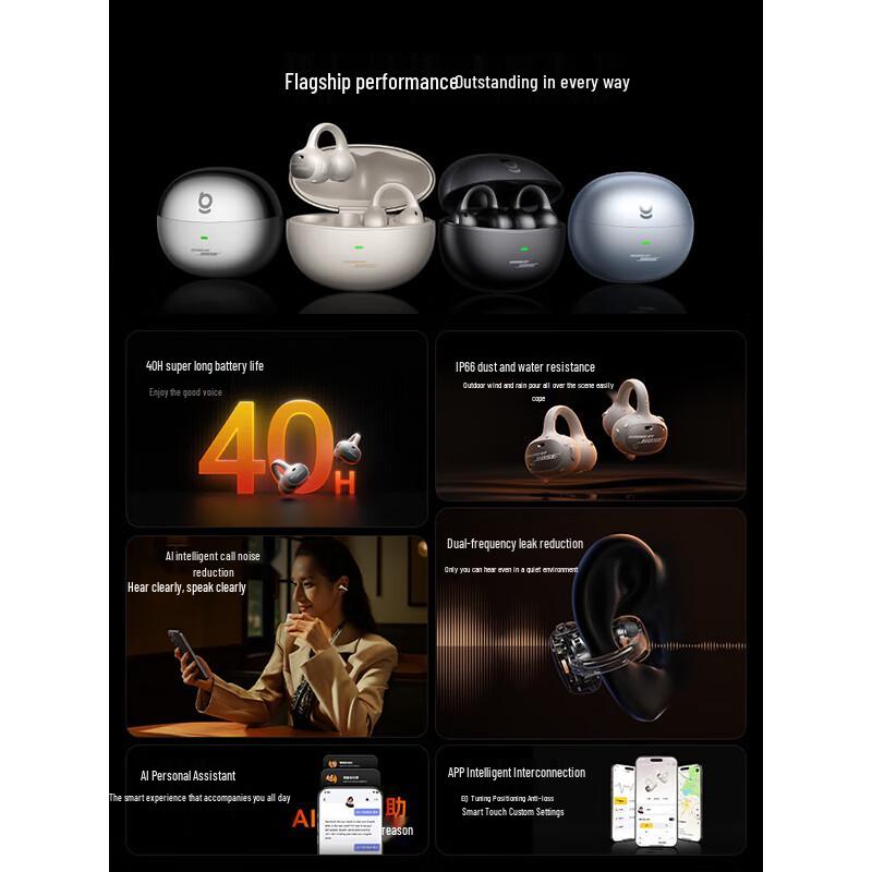 Baseus Inspire XC1 Open-Ear Clip Bluetooth Sport Headphones with Pro Sound