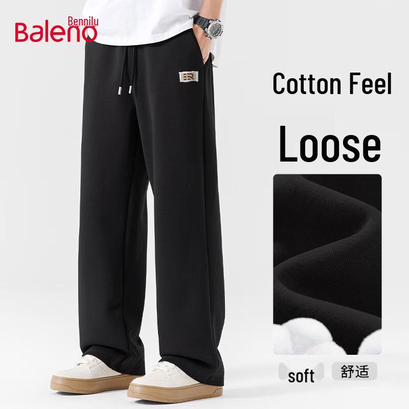 

Baleno Men s 2025 Autumn Draped Knit Wide-Leg Casual Pants 4XL