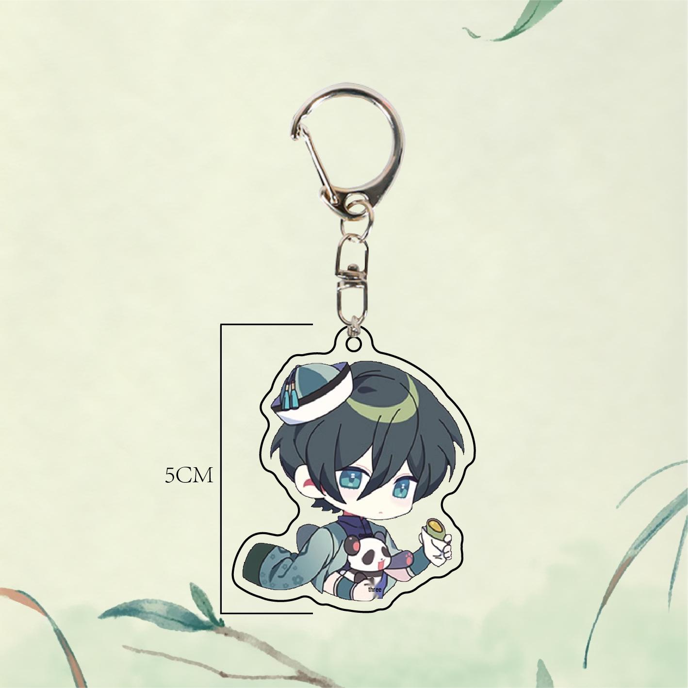 Customizable Blue Lock Cartoon Acrylic Keychain Pendant - Double-Sided Anime Ornament Double-sided Printing