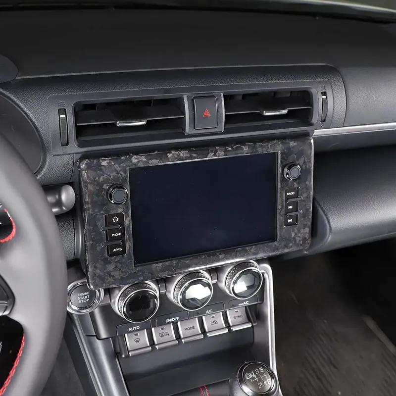 Carbon Fiber Car Center Dashboard Navigation Screen Frame Trim For Toyota GR86 For Subaru BRZ ZD8 -2025 Cover Accessories