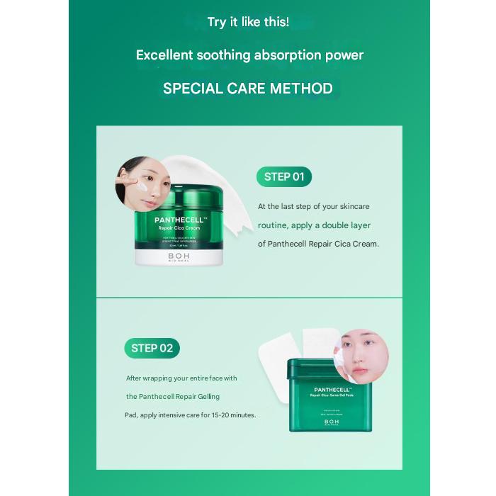 BIOHEAL BOH Panthecell™ Repair Cica-Some Gel Pads 80 Pads (3 Options)