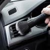 1PC Black Soft Bristled Dust Brush - Suitable for Cleaning Car Interiors, Instrument Panels, and Computer Keyboards