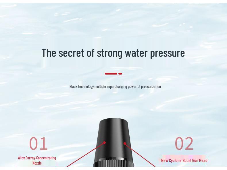 Hochdruckwasserschlauch mit Düse und Aufbewahrungsgestell für Autowäsche und Garten