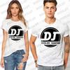 T Shirts for Men Personalised DJ T Shirt Custom DJ Name Music Unisex Tee Shirts Hip Hop Style Clothing DJ Music Lover DIY Tees