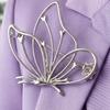 Clothes Accessories Hollow Butterfly Brooch Metal Badge Pin Butterfly Lapel Pins  Party Favors