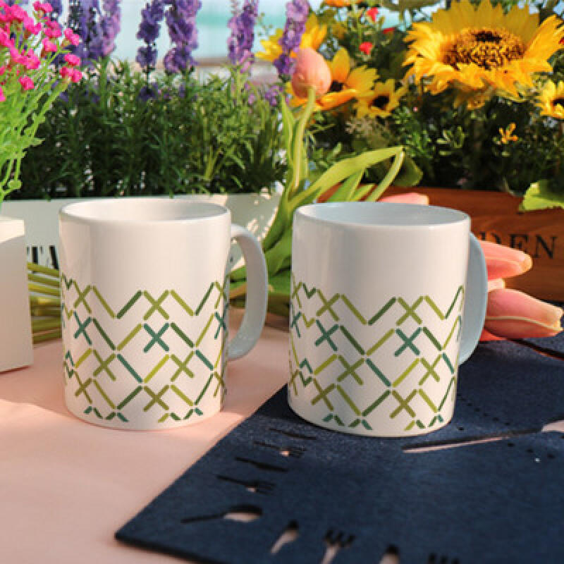 ic588-Design Mug 2p-Greenery Pattern