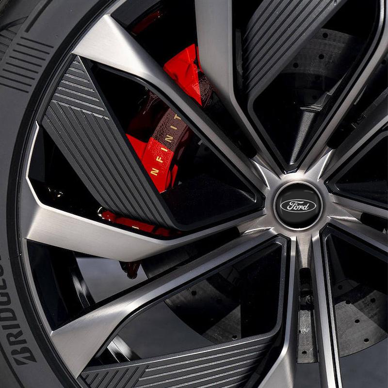 4pcs Car Wheel Center Hub Cap Logo Stickers Rim Cover Emblem Decal For Ford Fiesta MK7 Mondeo MK4 ST Focus MK1 MK2 MK3 Focus 2 3 4