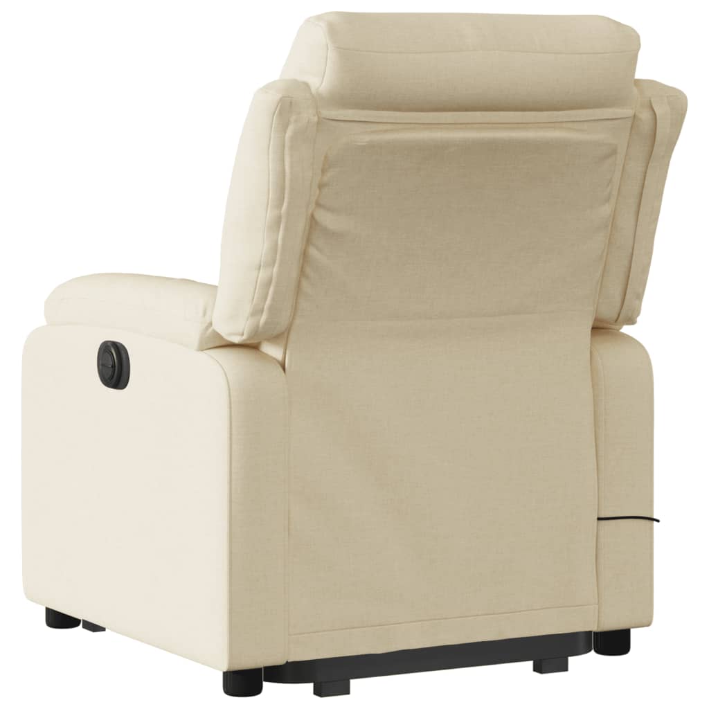 Vidaxl Lift-Up Massage Chair, Electric, Reclining, Cream
