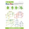1 Set Kids Fort Building Kit Glow-in-the-dark Fort Builder Game DIY Indoor Outdoor Educational Fort Building Toy Toddlers Boys
