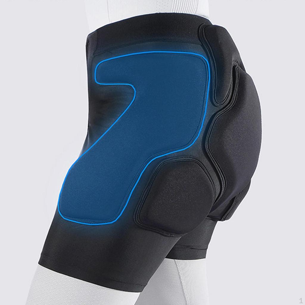 Padded Shorts Absorbing Comfortable Hip Protection Gear for Ice Skating Men Women Snowboard