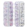 2 Box Salon 3D Skull Pattern Nail Art Slices Clay Halloween Nail Art Sequins Party Decoration for Women