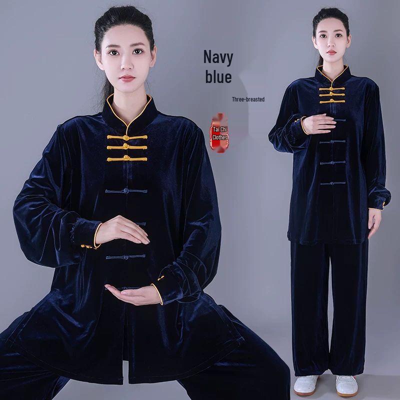 A Shiyi High-End Velvet Tai Chi Suit for Men XL