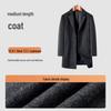 MONTAGUT Men's Wool Cashmere Blend Mid-Length Suit Jacket